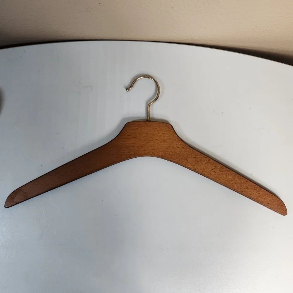 Vintage Handpainted Floral Folk Art Wooden Hanger